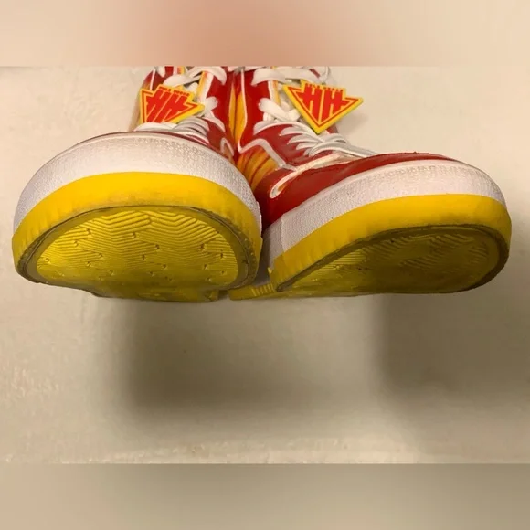 Hulk Hogan HULKAMANIA Red & Yellow WWE Size 13 Shoes - Picture 14 of 16
